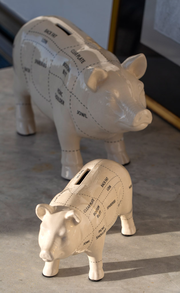 Cerdo hucha Acevedo decoración