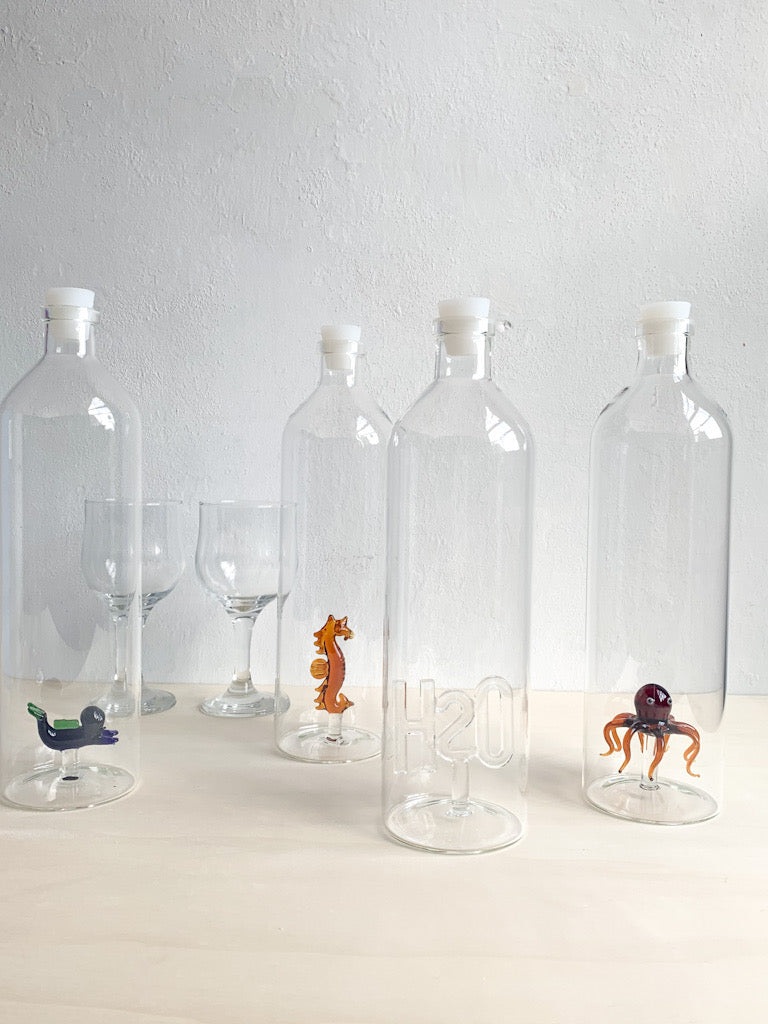 Botella de cristal Acevedo decoración